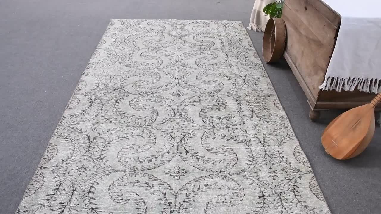 5x9インチの大型ラグ、ヴィンテージラグ、トルコラグ、アナトリアラグ